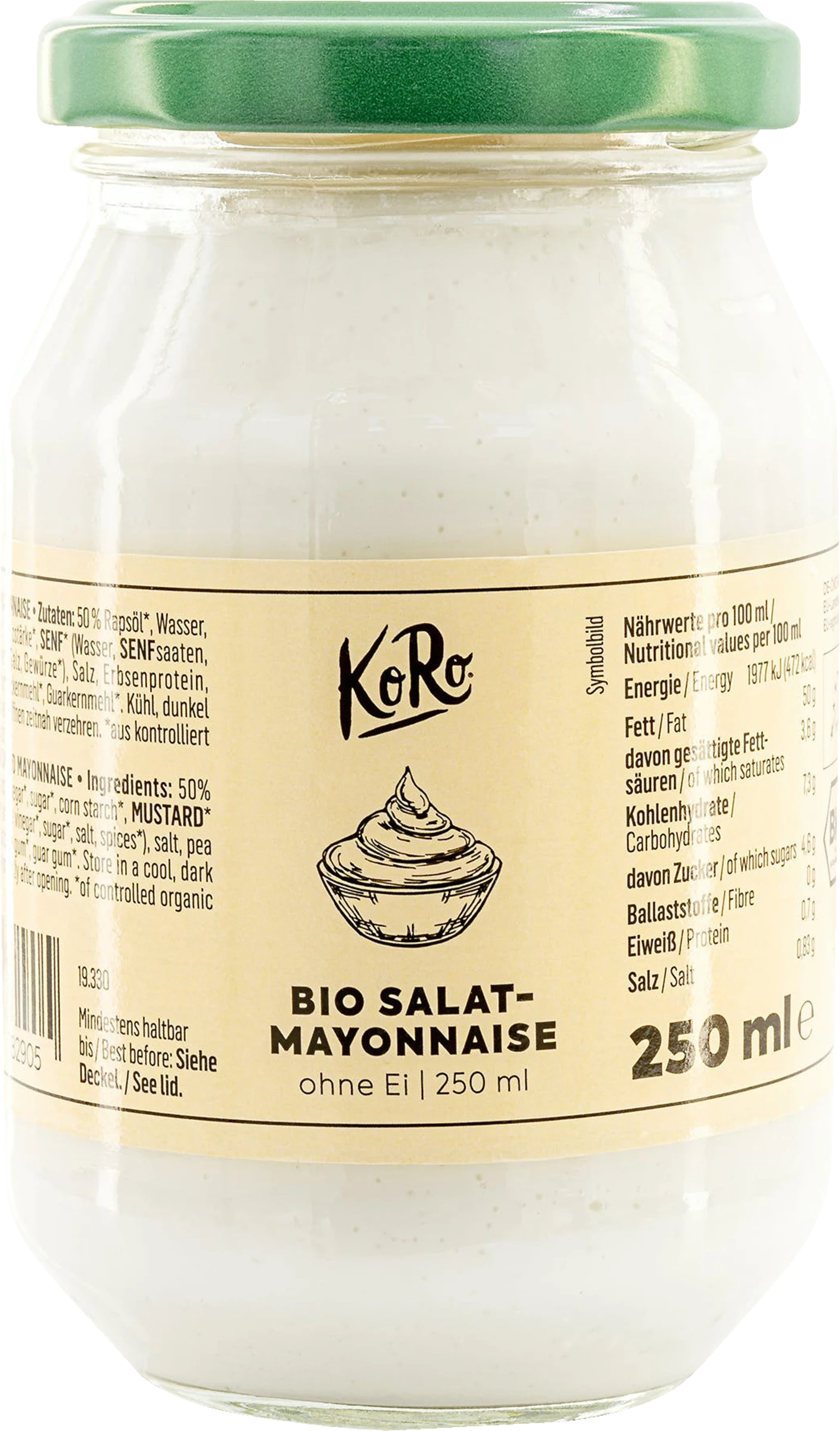 KoRo Vegane Bio Mayonnaise 3 KoRo Vegane Bio Mayonnaise