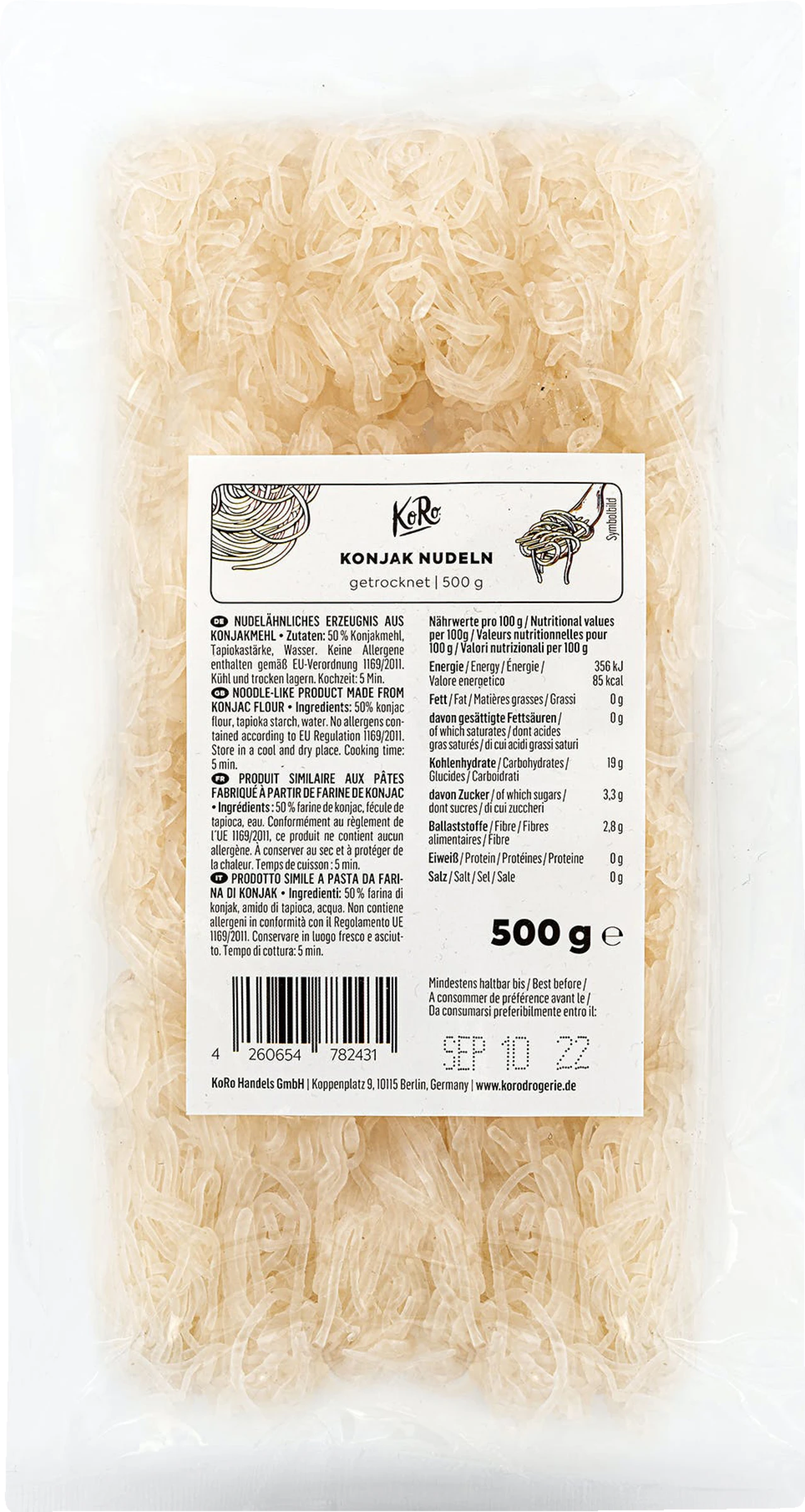KoRo Getrocknete Konjaknudeln 3 KoRo Getrocknete Konjaknudeln