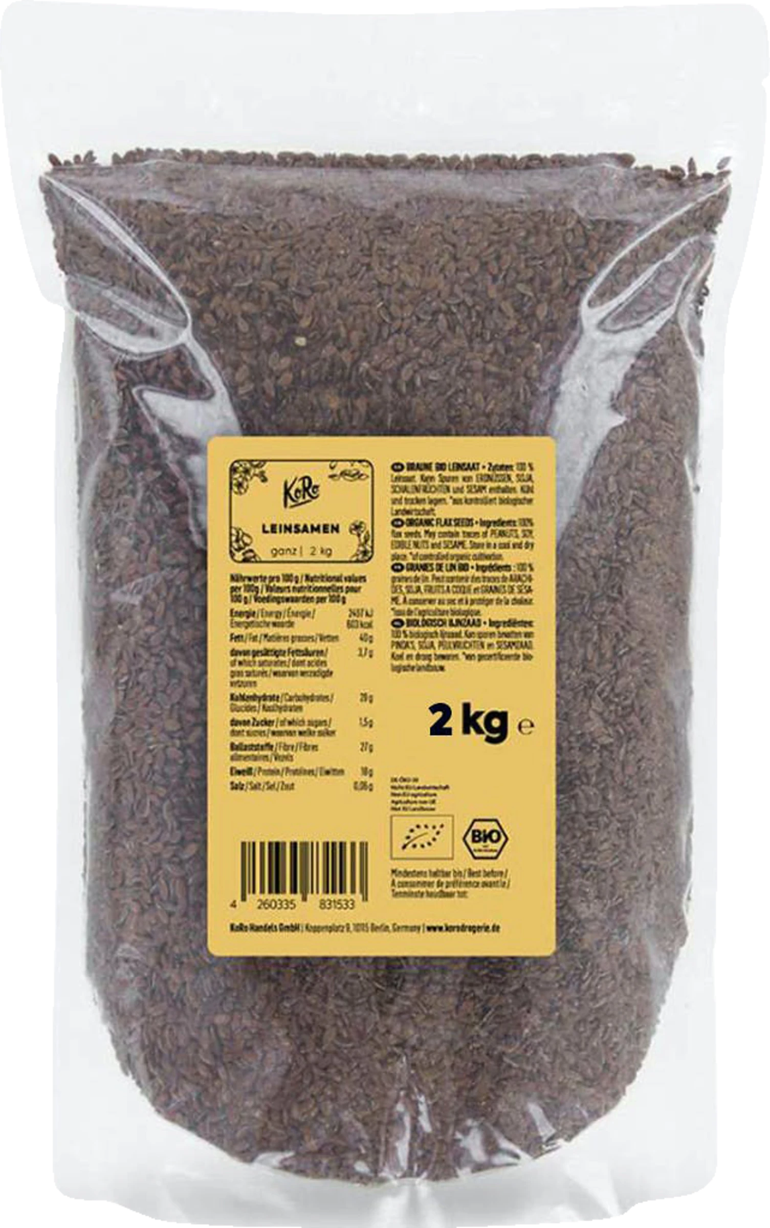 KoRo Bio Leinsamen 3 KoRo Bio Leinsamen