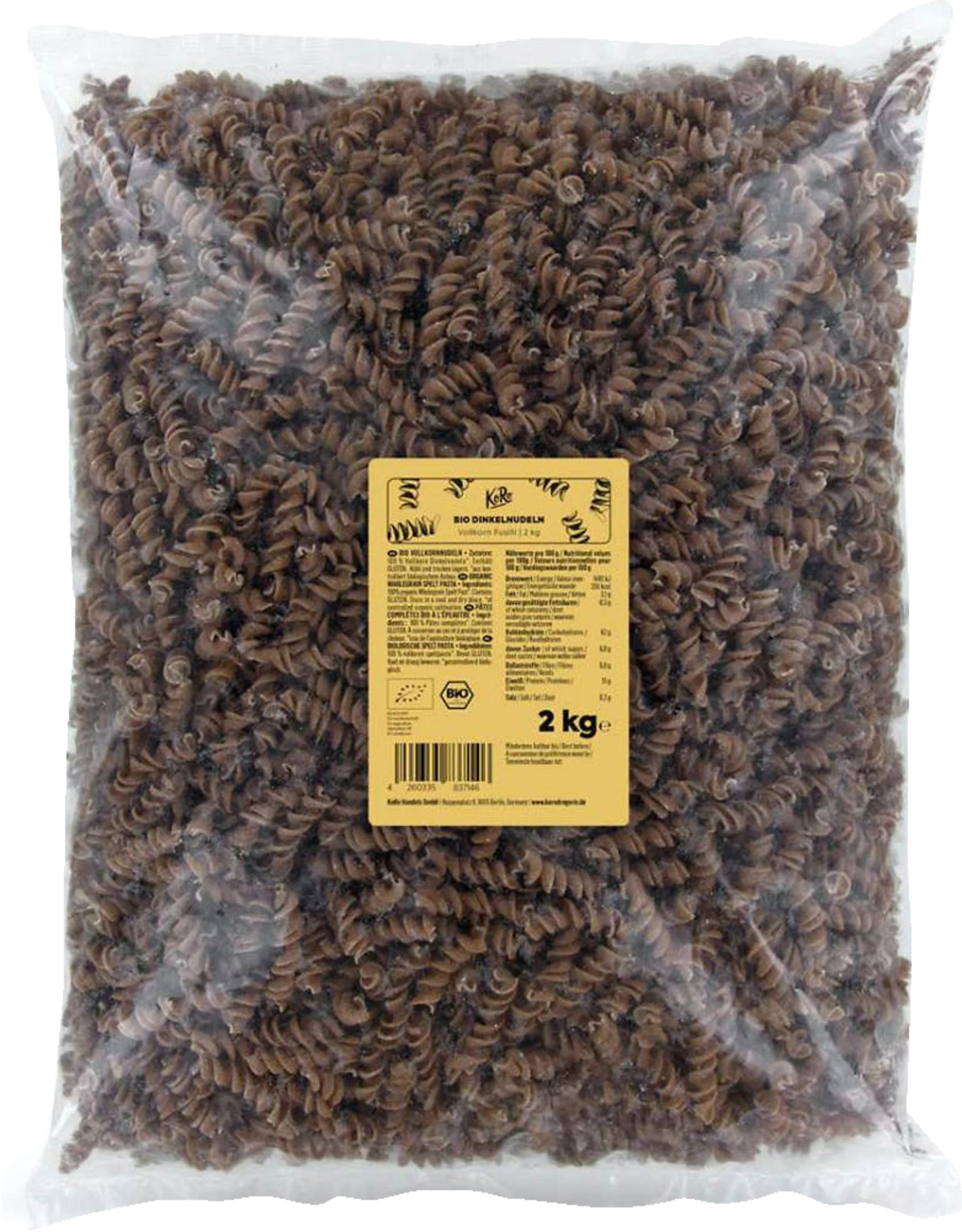 KoRo Bio Vollkorn Dinkelnudeln 3 KoRo Bio Vollkorn Dinkelnudeln