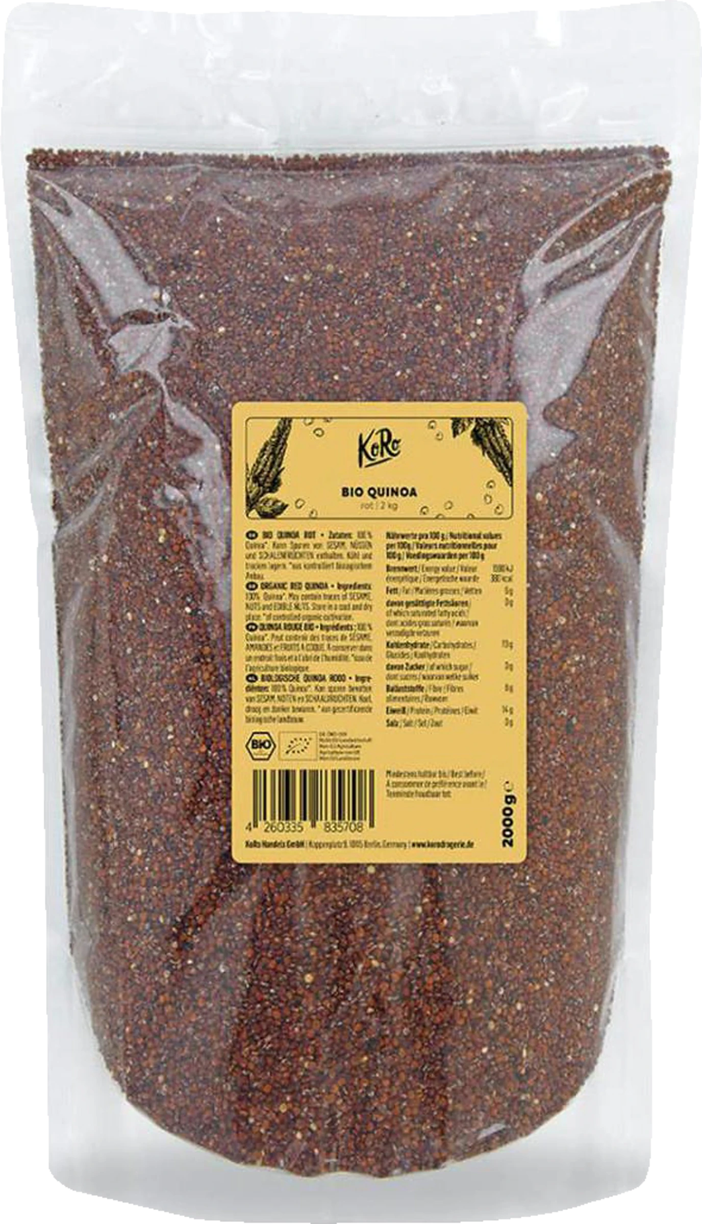 KoRo Rotes Bio Quinoa 3 KoRo Rotes Bio Quinoa