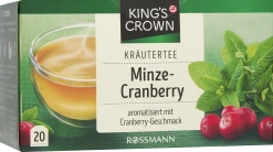 KING'S CROWN Kräutertee Minze-Cranberry