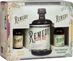 Geschenkset Remedy Spiced Rum + Miniaturen Elixir & Pineapple