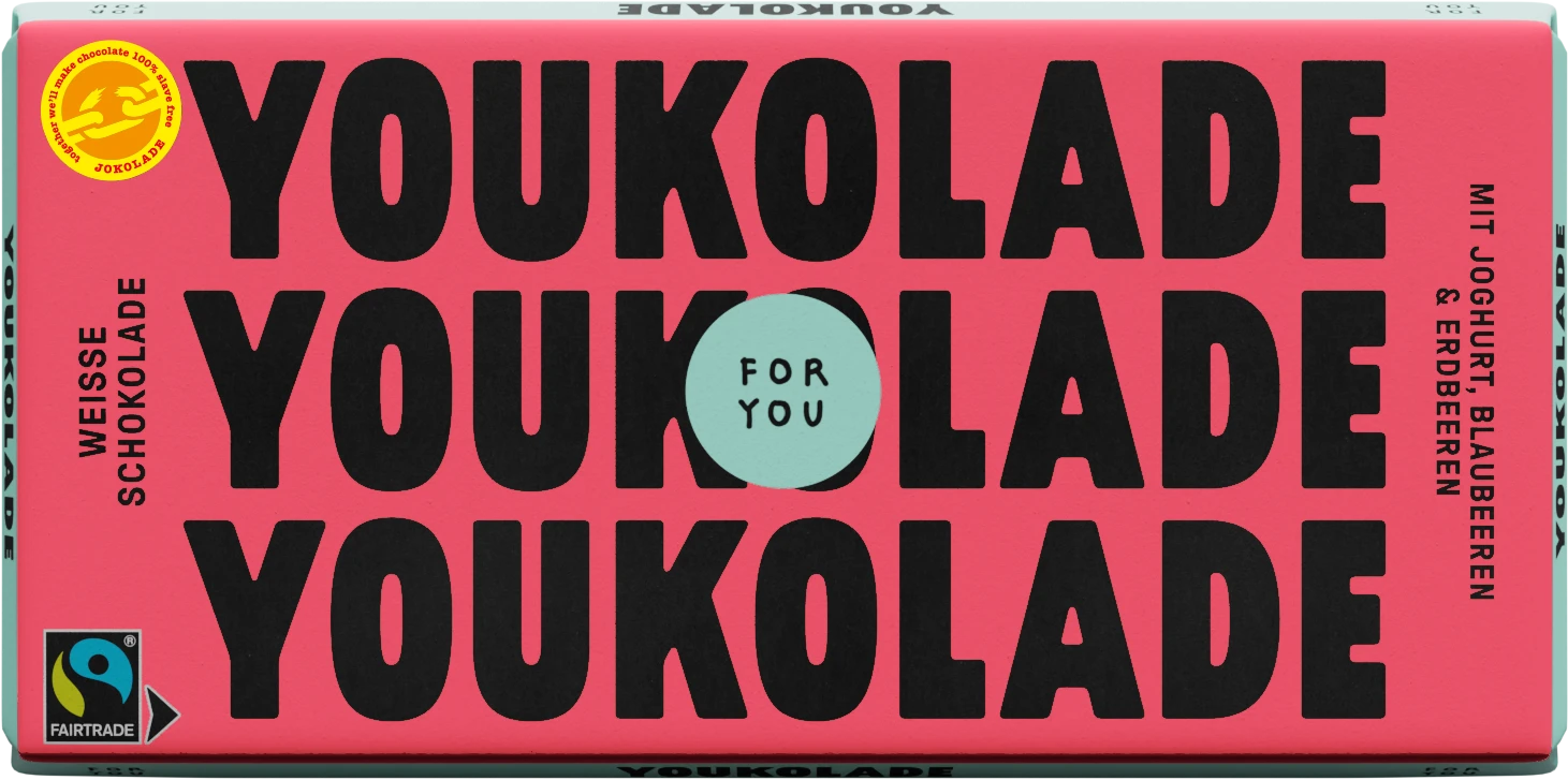 JOKOLADE YOUKOLADE Weisse Schokolade 3 JOKOLADE YOUKOLADE Weisse Schokolade