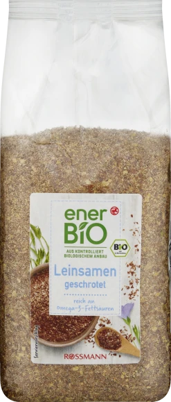 EnerBiO Leinsamen Geschrotet