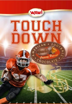Wawi Touch Down American Football Schokolade Creamy Peanut